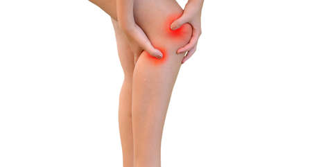 Acute pain in legの写真素材