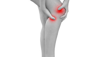 Acute pain in legの写真素材