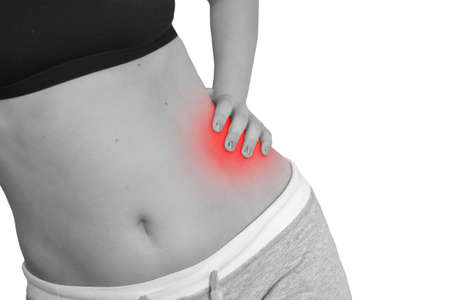 Pain in the waistの写真素材