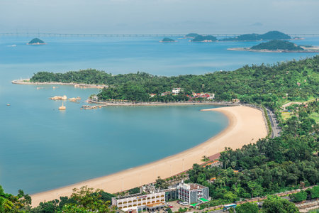 Aerial view of the beach