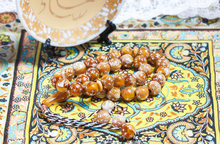 moslem prayer beads. Selective focusの写真素材