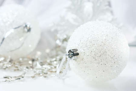 Festive Still Life - Christmas Decorations in Various Sizes and Textures, soft focusの写真素材