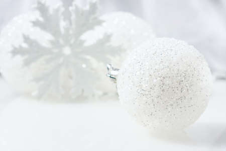 Festive Still Life - Christmas Decorations in Various Sizes and Textures, soft focusの写真素材