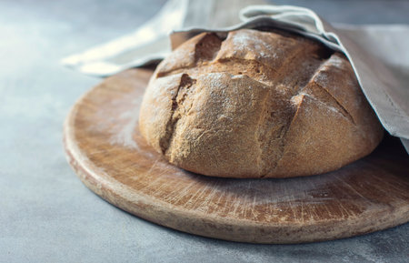 Freshly baked traditional bread.