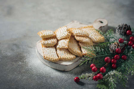 Christmas cookies. Holiday decorations Selective focusの写真素材