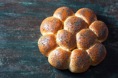 Homemade challah bread. Traditional bread