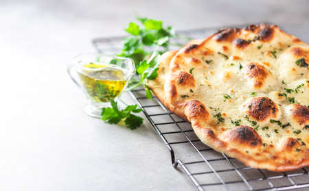 Fresh tortilla Sourdough. Healthy food. Natural food. Selective focus, copy spaceの写真素材