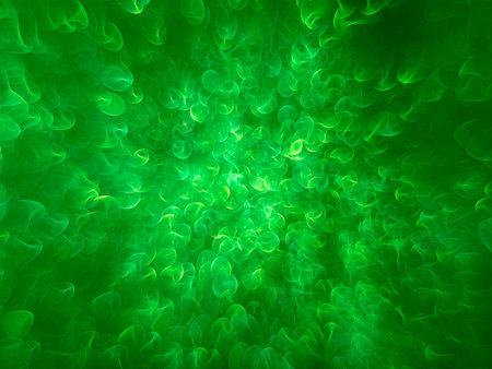 Green bokeh holiday textured glitter background. Blurred abstract holiday background.