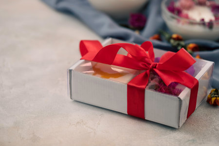 Handmade gifts without plastic. Gift box packaging without waste.