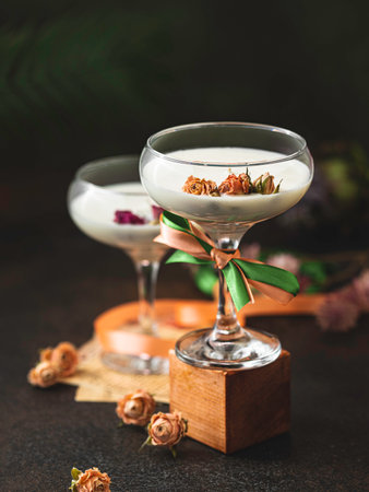 Handmade ecological and vegan soy candle. Aromatherapy concept. Luxurious lifestyle.の写真素材