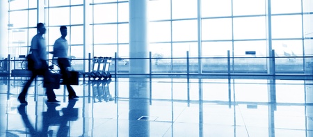 passenger in the shanghai pudong airport.interior of the airport.のeditorial素材