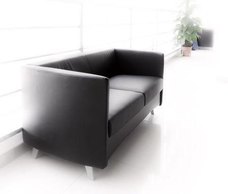 Office of the sofa and corridors, modern building interior.の写真素材