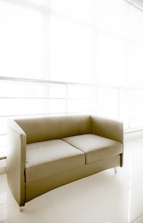 Office of the sofa and corridors, modern building interior.の写真素材