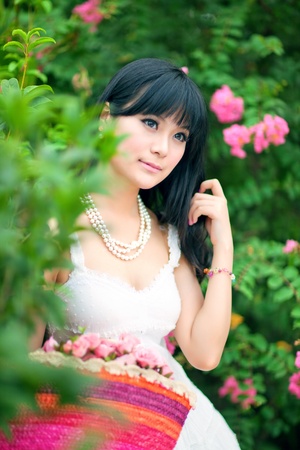Beautiful and sexy Asian girlの写真素材