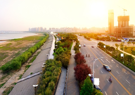 China Nanchang, the beautiful cityscape.の写真素材