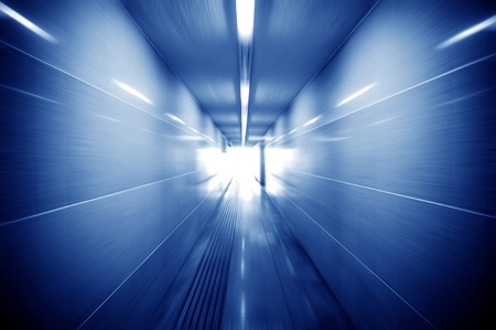 Underground pedestrian tunnel, no scenes.の写真素材