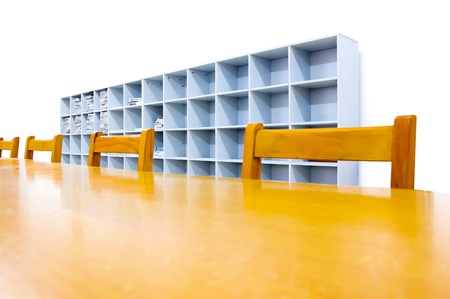 Library shelves, a large number of books.の写真素材