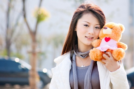 Beautiful oriental girls, beautiful Chinese girl.の写真素材