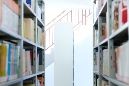 The school library, students enrich their own place.の写真素材