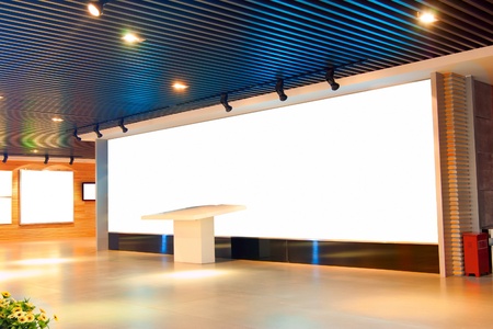 Art exhibition hall, colorful, modernのeditorial素材