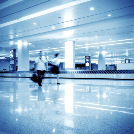 Passenger in the shanghai pudong airport.interior of the airport.のeditorial素材