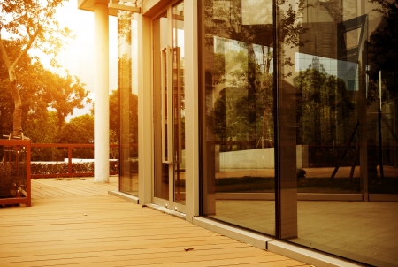 Shanghai on the streets of the Bund, the Huangpu River at dusk.の写真素材