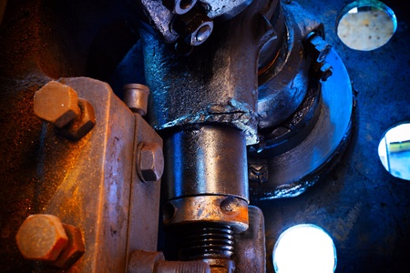 ery old gear, factory waste machines の写真素材