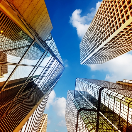 Modern building Landscape in Hong Kongの写真素材