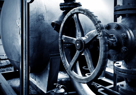 Industrial zone valves, factory equipment.