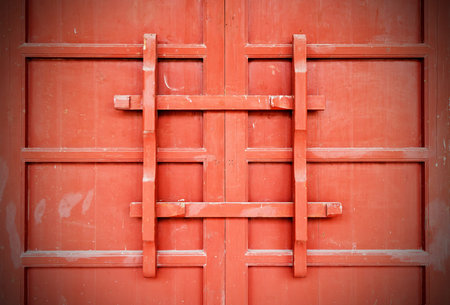 old bolt in chinese ancient wood furnitureの写真素材