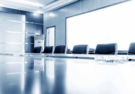 Conference room tables and chairsの写真素材