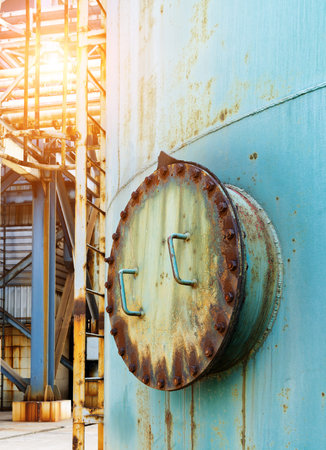 Thermal power plant smoke purification equipmentの写真素材