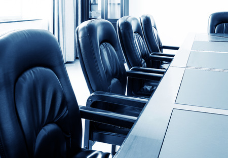 Conference room tables and chairsのeditorial素材