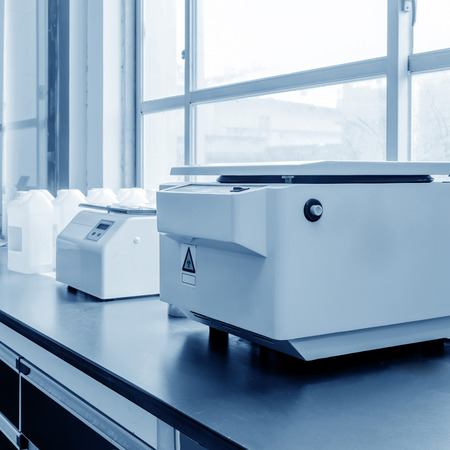 Centrifuge in the modern medical laboratoryの写真素材