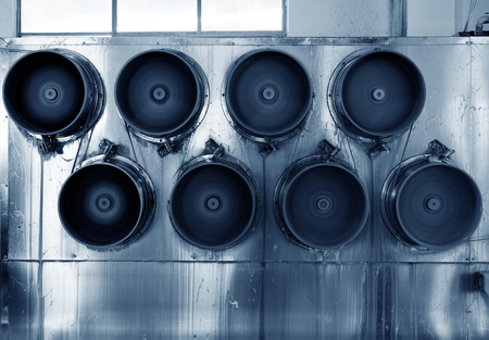 Textile production line machinery and equipmentの写真素材