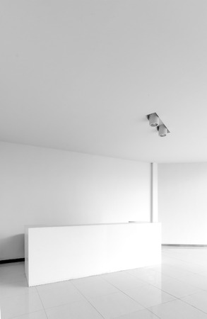Office Entrance Area interior with reception counterのeditorial素材