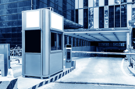 Rising Arm Access Barrier at Car Parkingのeditorial素材