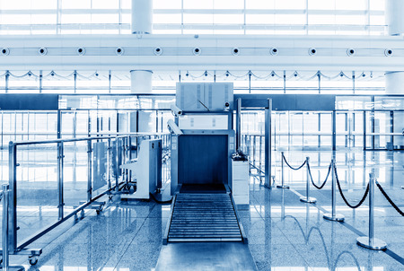The train station security entrance, Shanghai, China.のeditorial素材
