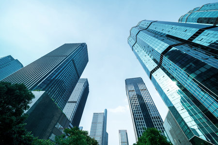 Modern office building in a big city