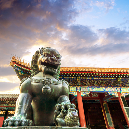 Traditional ancient architecture with Chinese characteristicsのeditorial素材