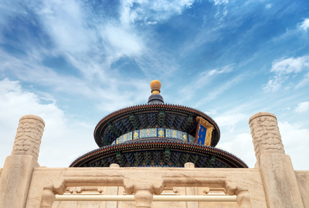 Wonderful and amazing temple - Temple of Heaven in Beijing, China.Translation:"Hall of Prayer for Good Harvest"のeditorial素材