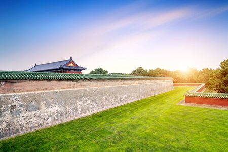 Chinese-style ancient architecture, Beijing, China.のeditorial素材