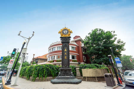 Tianjin, China - June 2019 :The Five Avenues(Wudadao). a famous tourist spots in Tianjin, China.のeditorial素材