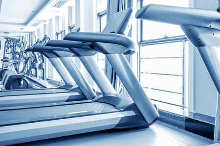 Gym treadmill, health concept picture.の写真素材
