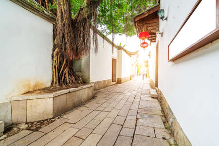 Hutong and typical Chinese historic buildingsの写真素材