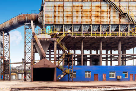 The exterior of the steel plant being producedのeditorial素材