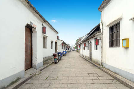 Traditional architecture and alleys in Hangzhouの写真素材