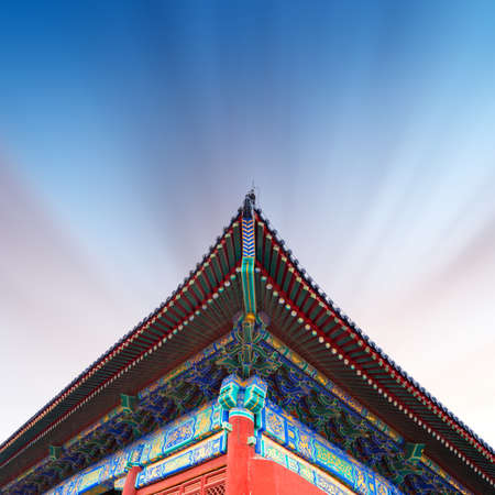 Detail of one of the interior constructions of the forbidden city in beijingのeditorial素材