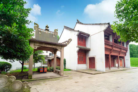Antique traditional building, Shaoxing, Zhejiang, China.のeditorial素材