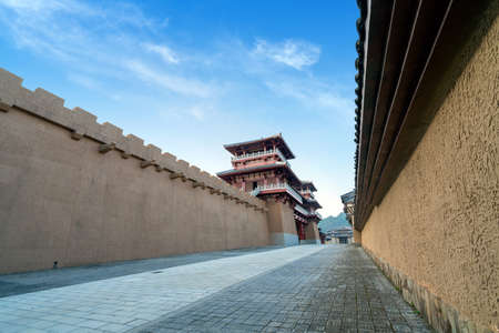 Qin and Han ancient city park, Guizhou, China.のeditorial素材